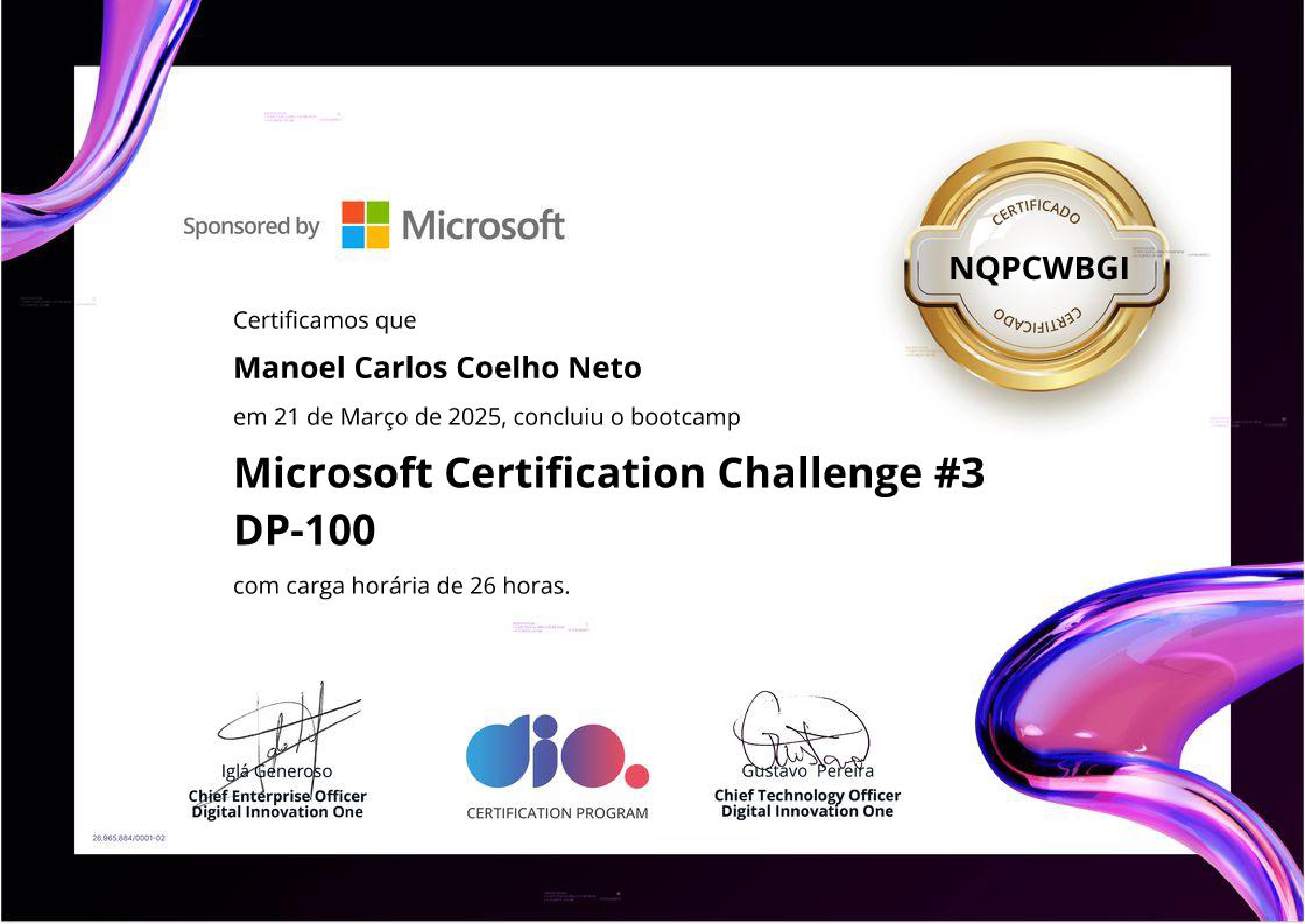 Microsoft Certification Challenge #3 DP-100